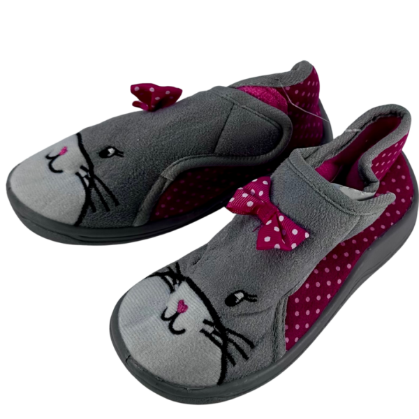 Girls slippers - Cat with bow