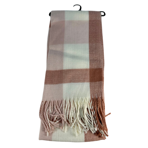 Ladies Scarf - Checked in Black