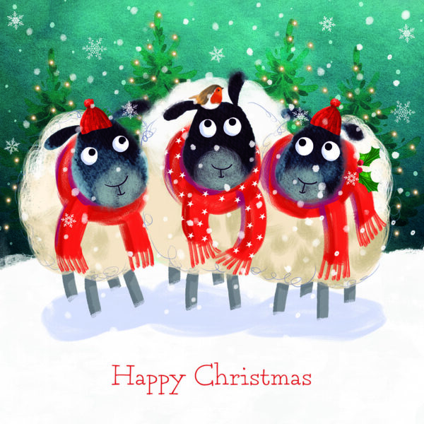 Triawd Defaid Hapus / Happy Sheep Trio
